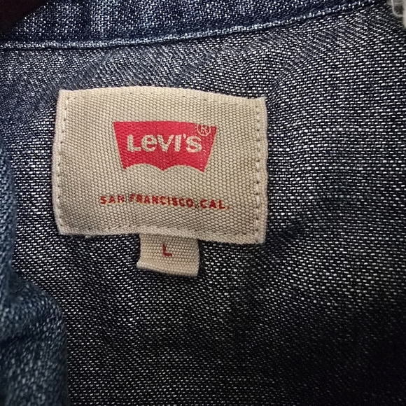 Levi’s Denim Western Shirt Men’s large - Picture 5 of 10